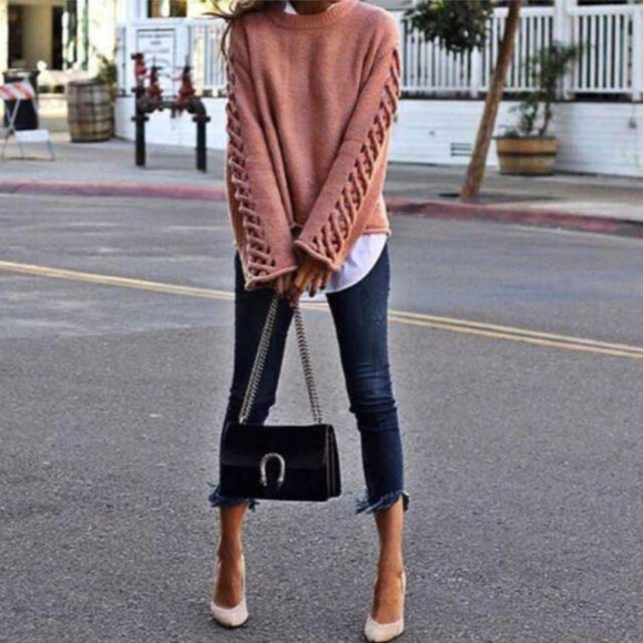 Zara Sweater with Braided Sleeves - Picture 4 of 11